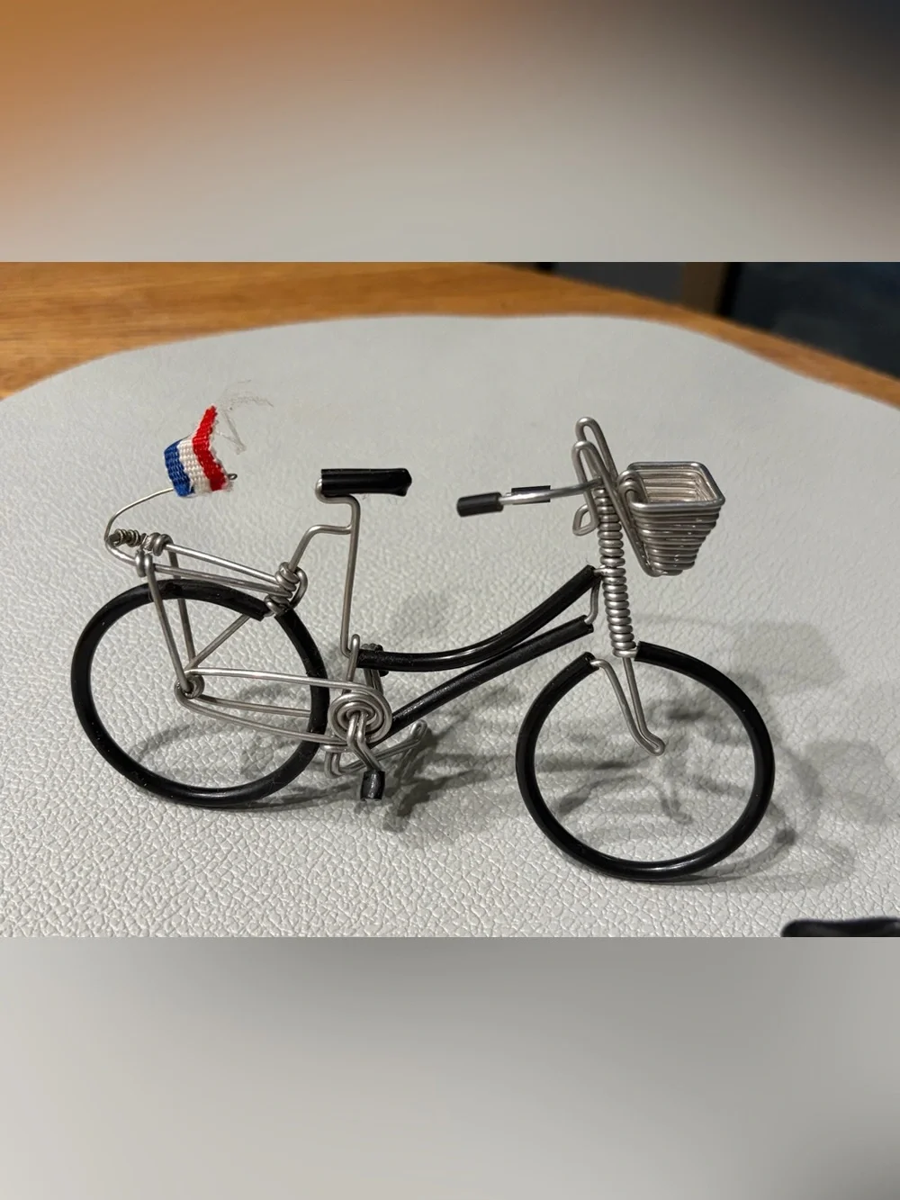 Decorative Wire Bicycle Pair - Black and Silver Home Accent